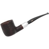 Italian Estates Savinelli Punto Oro Sandblasted with Silver Army Mount (122)
