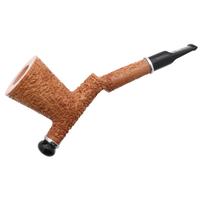 Italian Estates Ser Jacopo Insanus Spongia Rusticated Bent Dublin with Silver (R2) (D) (6) (9mm) (Unsmoked)