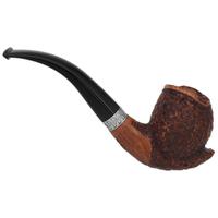 Italian Estates Ser Jacopo Domina 2022 Rusticated Bent Ball with Silver (R1) (D) (28) (Unsmoked)