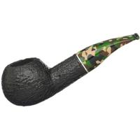 Italian Estates Savinelli Camouflage Rusticated Black (320 KS) (9mm) (Unsmoked)