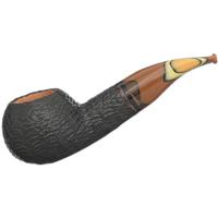 Italian Estates Savinelli Paloma Rusticated Black (320 KS) (9mm) (Unsmoked)