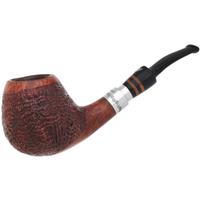 Italian Estates Luigi Viprati Partially Sandblasted Bent Brandy with Silver