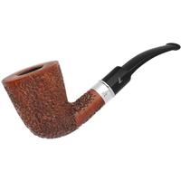 Italian Estates Lorenzetti Rusticated Bent Dublin with Silver (9mm) (Unsmoked)