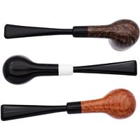 Italian Estates Castello 3 Pipe Set (with Leather Box) (Unsmoked)