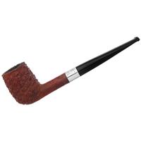 Italian Estates Savinelli Le Mie Pipe Rusticated Billiard with Silver (S054)