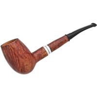 Italian Estates Ser Jacopo 'La Pipaccia' Smooth Bent Egg with Silver (L1) (05) (Unsmoked)