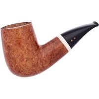 Italian Estates Radice Clear Bent Billiard with Antler (Unsmoked)