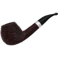 Italian Estates Savinelli Artisan Rusticated Bent Apple with Silver (6mm)