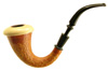 Misc. Estates Rusticated Gourd Calabash with Meerschaum Bowl
