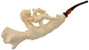 Turkish Estates Meerschaum Giant Carved Lion & Deer (Unsmoked)