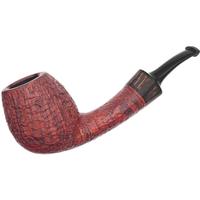 Misc. Estates Grechukhin Sandblasted Bent Billiard with Black Palm (2020) (Unsmoked)