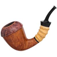 Misc. Estates Gnom Smooth Calabash with Bamboo (by Andrey Cherepanov)