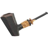 Misc. Estates Maple Hand Made Rusticated Paneled Cherrywood with Bamboo and Horn
