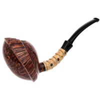 Misc. Estates Sabina Santos Smooth Elephant's Foot with Bamboo and Sapphire (G) (Unsmoked)