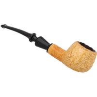 Pioneer Meerschaum Partially Rusticated Prince Tobacco Pipe