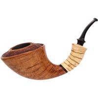 Misc. Estates Doctor's Partially Sandblasted Horn with Bamboo and Tulipwood (Double Flash)