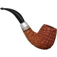 Misc. Estates Michael Parks Sandblasted Bent Brandy with Titanium and Horn (V.20) (Unsmoked)