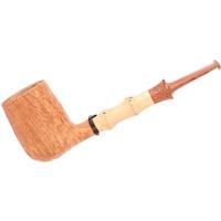 Misc. Estates Sergey Ailarov Sandblasted Billiard with Bamboo (Unsmoked)
