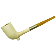 Misc. Estates Goede Waagen Ceramic Cutty with Amber Stem