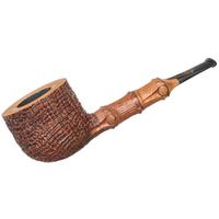 Misc. Estates Alexey Kharlamov Partially Sandblasted Pot with Faux Bamboo (Unsmoked)