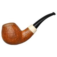 Misc. Estates Sergey Ailarov Sandblasted Bent Brandy with Ivorite (Unsmoked)