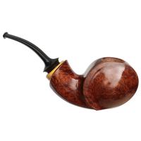 Misc. Estates Sam Cui Smooth Chubby Blowfish Reverse Calabash with Boxwood (2015) (Unsmoked)