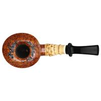 Misc. Estates Chris Asteriou Smooth Bent Dublin Sitter with Bamboo and Ivorite (1093) (2021) (Unsmoked)