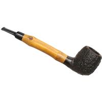 Misc. Estates Unknown Meerschaum Rusticated Apple with Bamboo