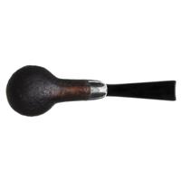 Misc. Estates Michail Kyriazanos Sandblasted Bent Billiard with Silver Army Mount (2017)
