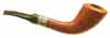 American Estates Rolando Negoita Smooth Horn with Hammered Silver Band (Unsmoked)