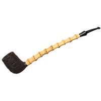 American Estates Jody Davis Sandblasted Churchwarden Billiard with Bamboo (Friar) (FC16) (04) (2016)