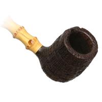 American Estates Jody Davis Sandblasted Churchwarden Billiard with Bamboo (Friar) (FC16) (04) (2016)