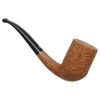 American Estates Glenn Tinsky Natural Sandblasted Bent Billiard (1 Star) (Unsmoked)