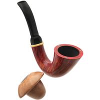 American Estates BriarWorks Light Smooth Magnetic Calabash with Natural Smooth Cap