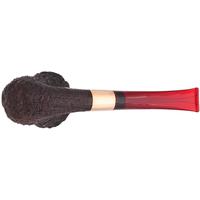American Estates J.T. Cooke Sandblasted Calabash with Brass (Personal Pipe) (Unsmoked)