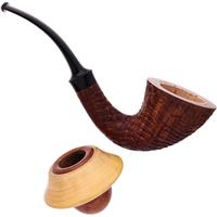 American Estates J. Alan Sandblasted Calabash with Boxwood Cap (964) (2014)