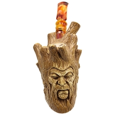 Turkish Estates Unknown Meerschaum Figure In Tree Disguise (Unsmoked)