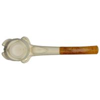 Turkish Estates Unknown Meerschaum Carved Flower (with Case) (Unsmoked)