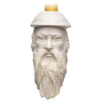 Turkish Estates Unknown Meerschaum Bearded Man With Hat (Unsmoked)