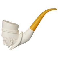 Turkish Estates Unknown Meerschaum Man With Hat (Unsmoked)