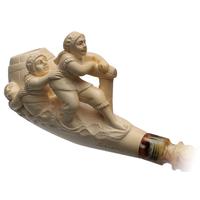 Turkish Estates Selami Meerschaum Figures (with Case) (Unsmoked)