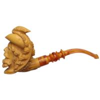 Turkish Estates H. Yavuz Meerschaum Bearded Man (with Case) (Unsmoked)