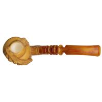 Turkish Estates H. Yavuz Meerschaum Bearded Man (with Case) (Unsmoked)
