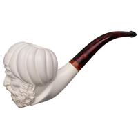 Turkish Estates SMS Meerschaum Bearded Man with Turban (with Case) (Unsmoked)