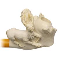 Turkish Estates Unknown Meerschaum Elk (with Case)