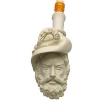 Turkish Estates CAO Meerschaum Bearded Man with Hat (with Case) (Unsmoked)