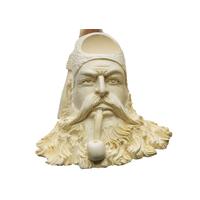 Turkish Estates Unknown Meerschaum Bearded Man (with Case) (Unsmoked)
