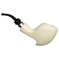 Turkish Estates IMP Meerschaum Smooth Freehand Pickaxe with Silver (with Case) (Unsmoked)