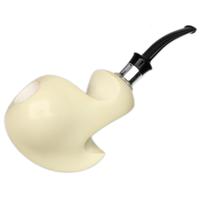 Turkish Estates IMP Meerschaum Smooth Iceberg with Silver (with Case) (Unsmoked)