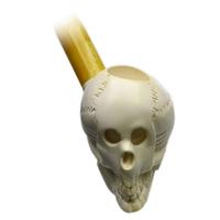 Turkish Estates Unknown Meerschaum Figural Skull (with Case) (Unsmoked)